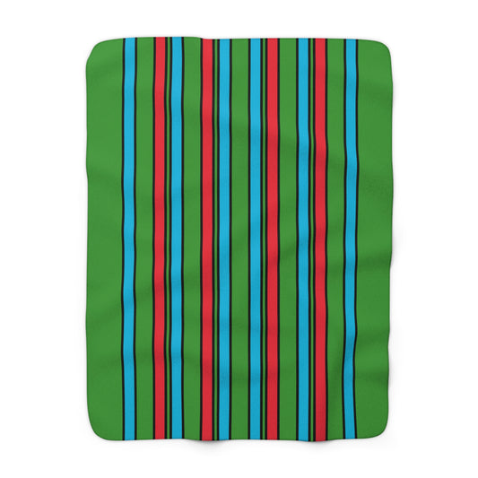 Azerbaijan Retro Stripes Blanket Throw