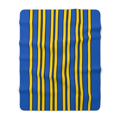 Ukraine Retro Stripes Blanket Throw