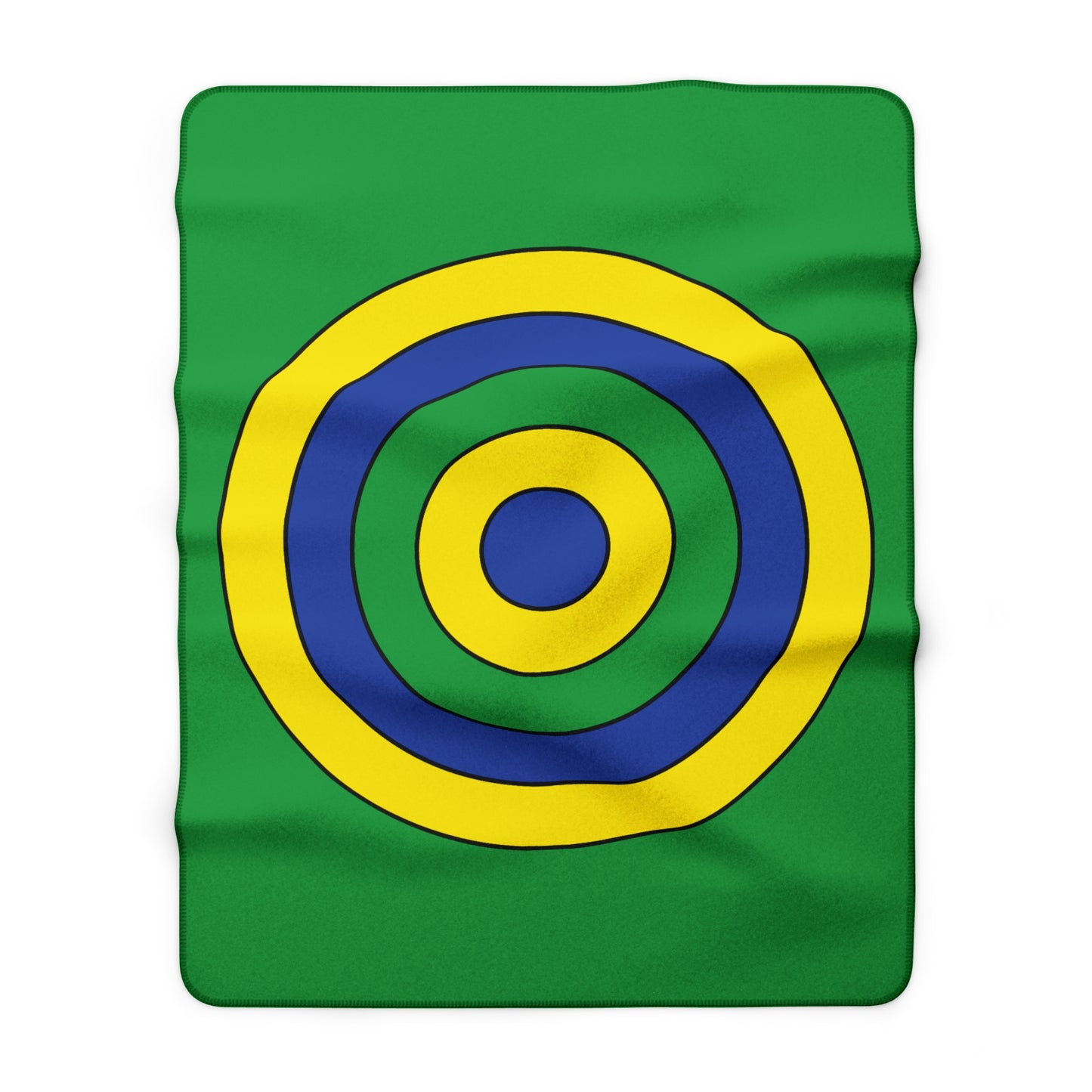 Brazil Retro Target Blanket Throw