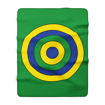 Brazil Retro Target Blanket Throw