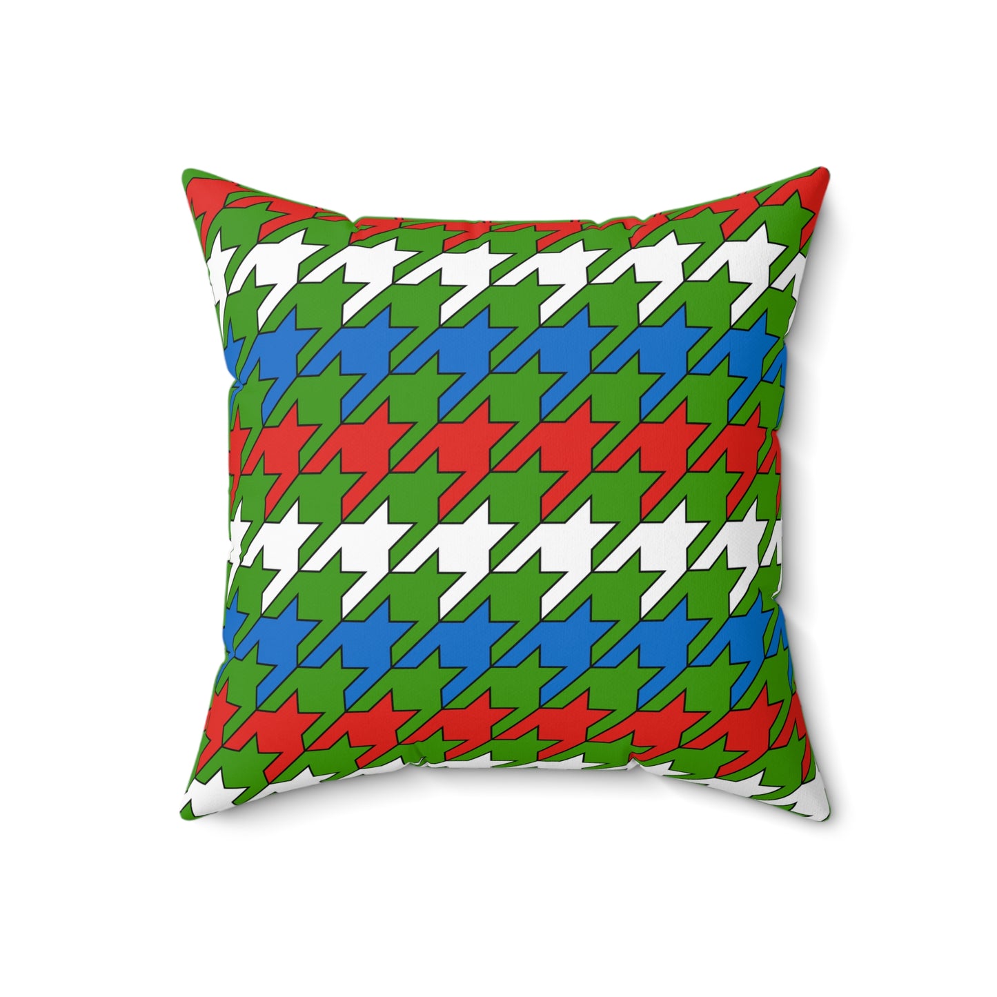 Equatorial Guinea Retro Houndstooth Cushion Pillow