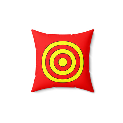 Kyrgyzstan Retro Target Cushion Pillow