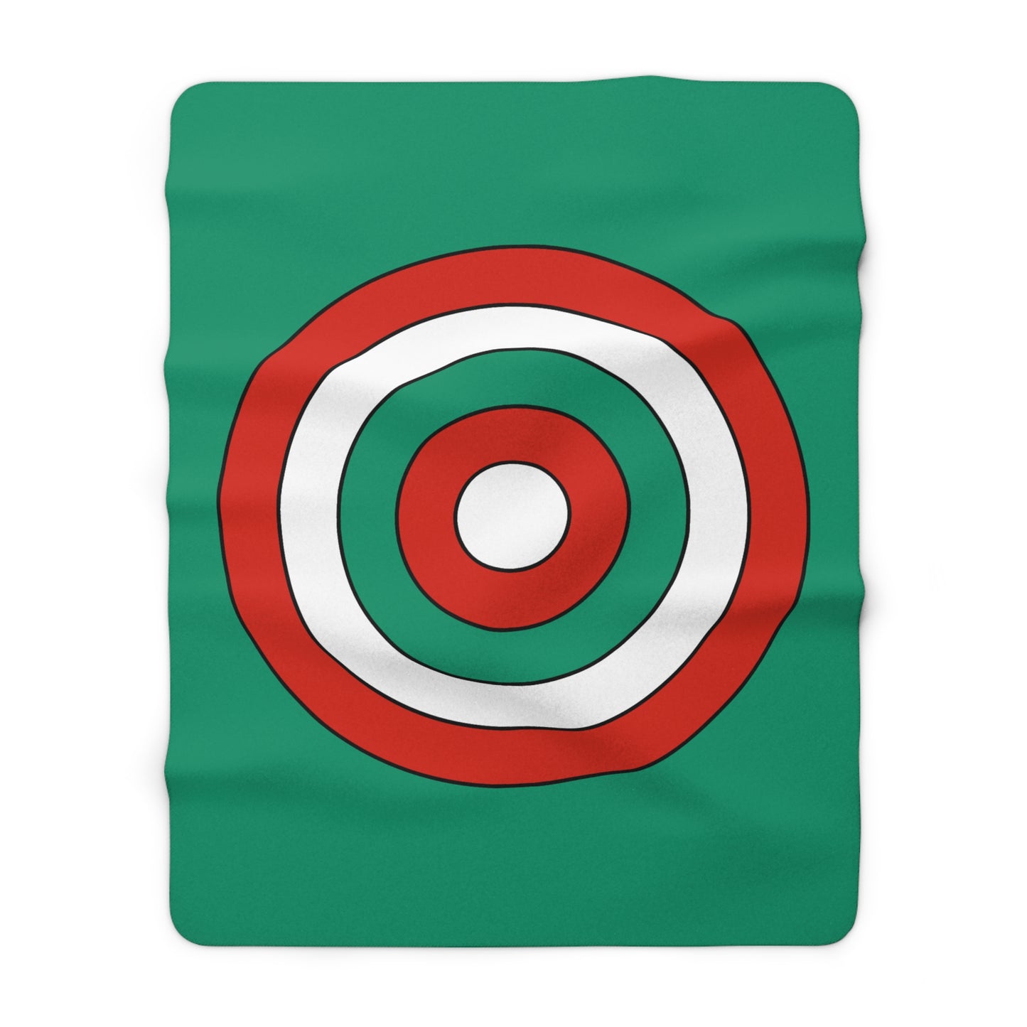 Bulgaria Retro Target Blanket Throw