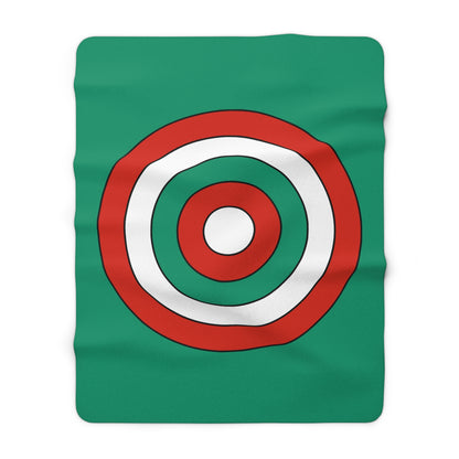 Bulgaria Retro Target Blanket Throw