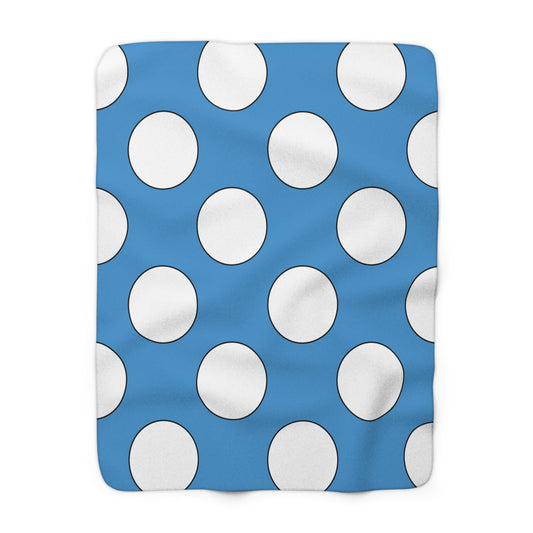 Guatemala Retro Polka Dots Blanket Throw
