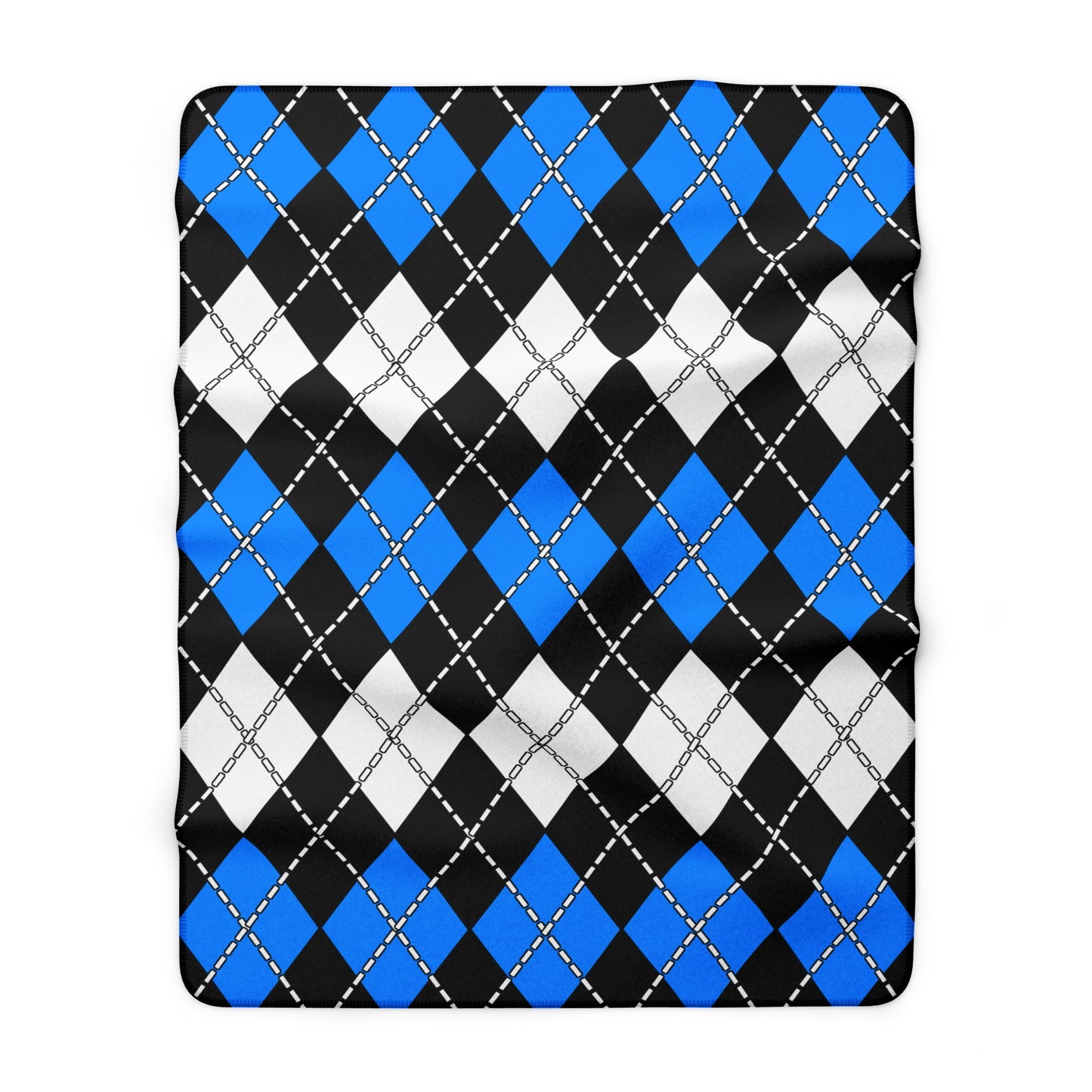 Estonia Retro Argyle Blanket Throw
