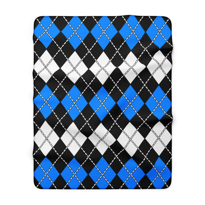 Estonia Retro Argyle Blanket Throw