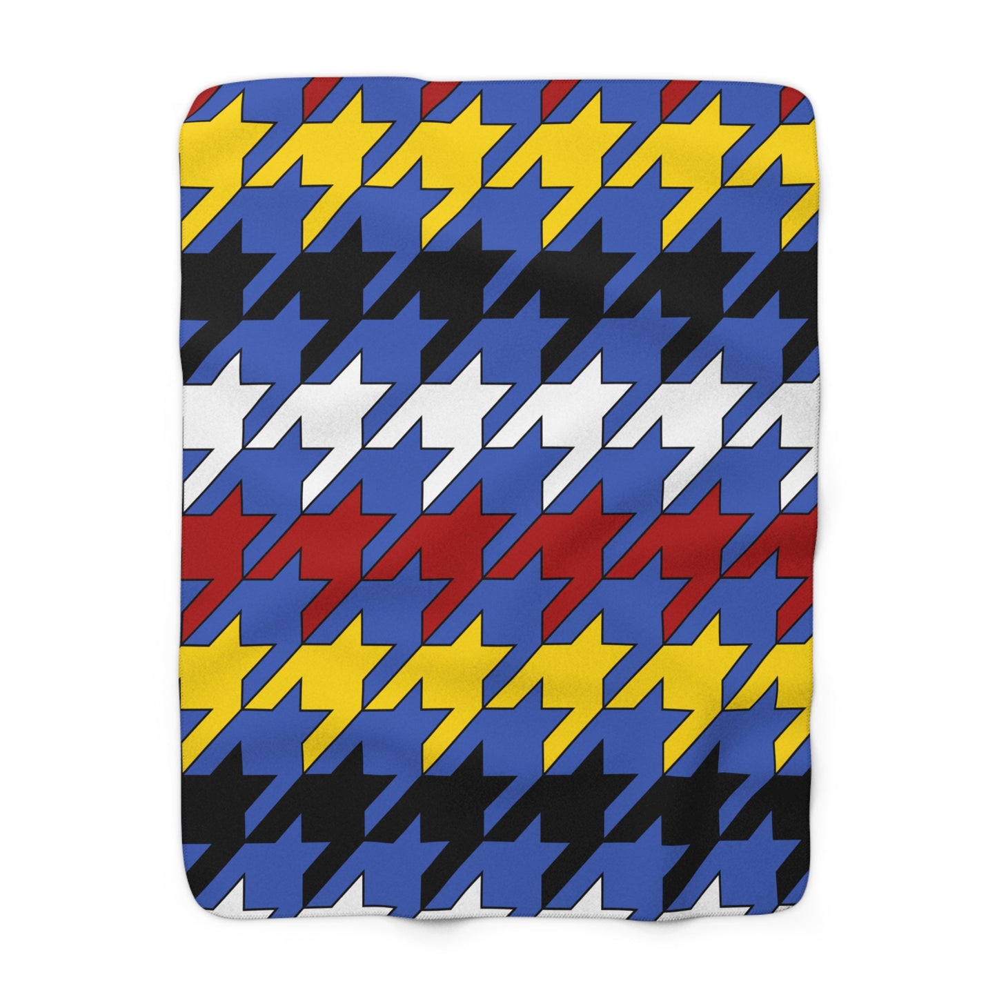 Eswatini Retro Houndstooth Blanket Throw
