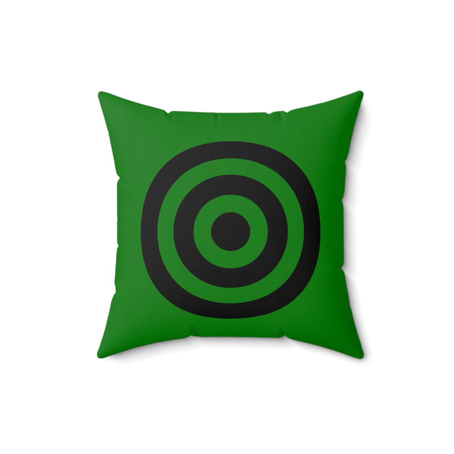 Green, Black Retro Target Cushion Pillow