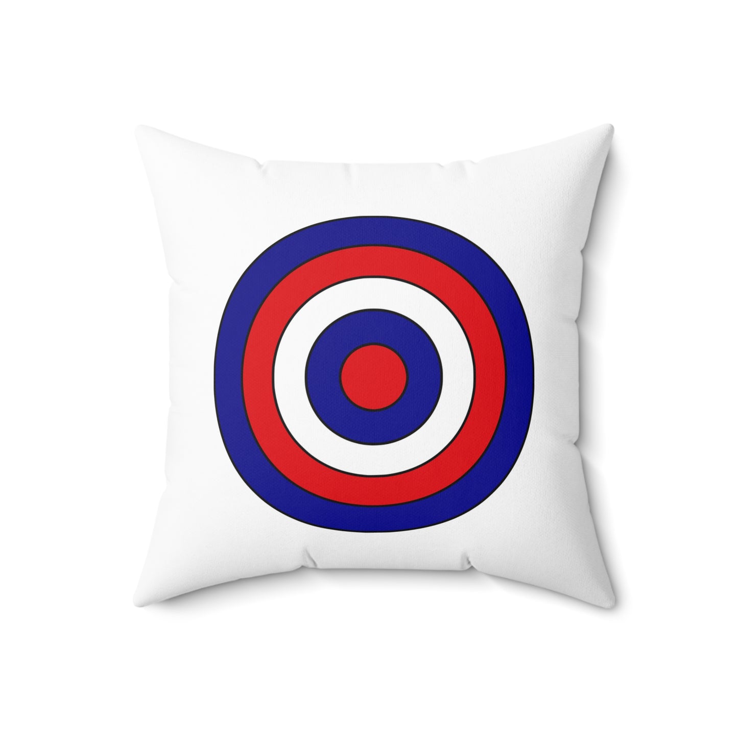 France Retro Target Cushion Pillow