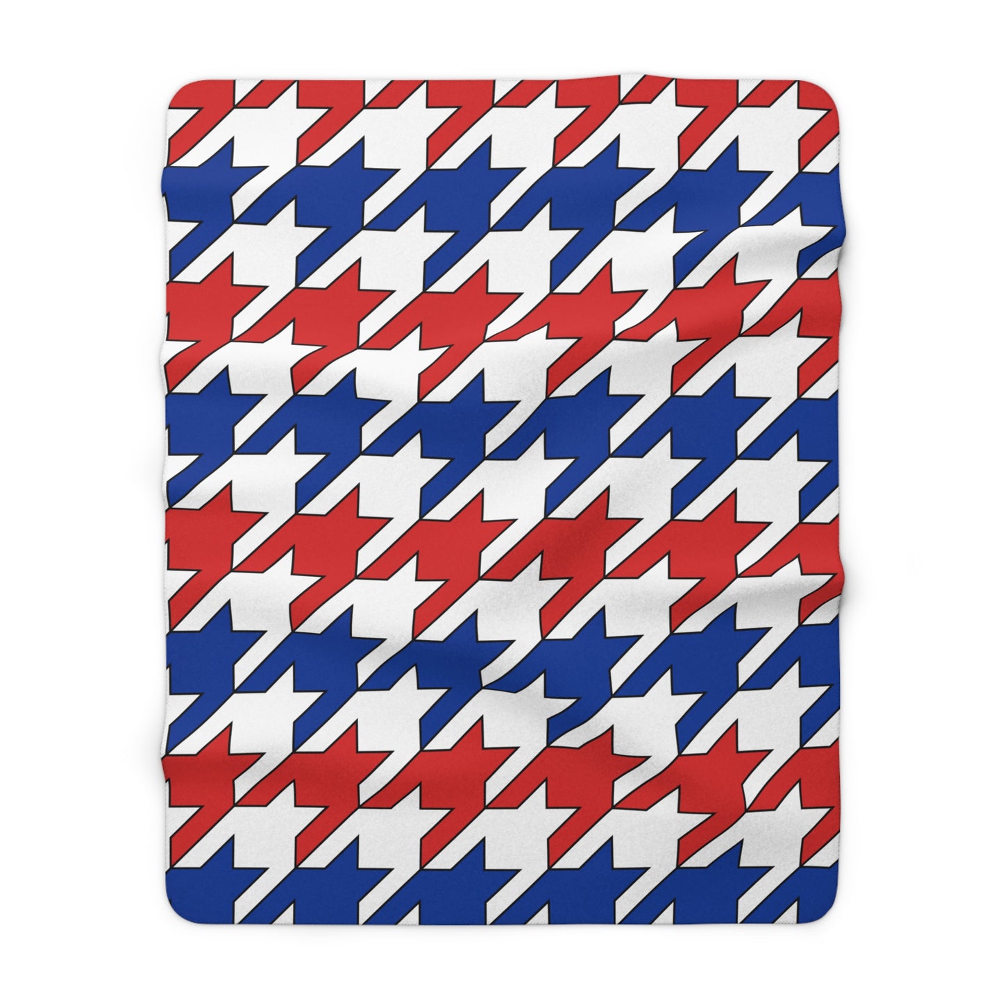Faroe Islands Retro Houndstooth Blanket Throw