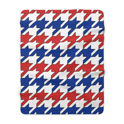 Faroe Islands Retro Houndstooth Blanket Throw