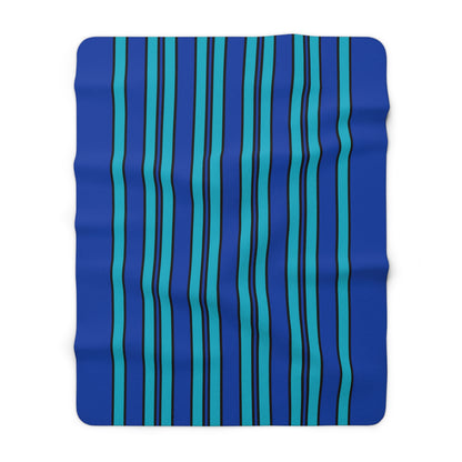 Pacific Islands Retro Stripes Blanket Throw