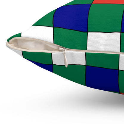 South Africa Retro Check Cushion Pillow