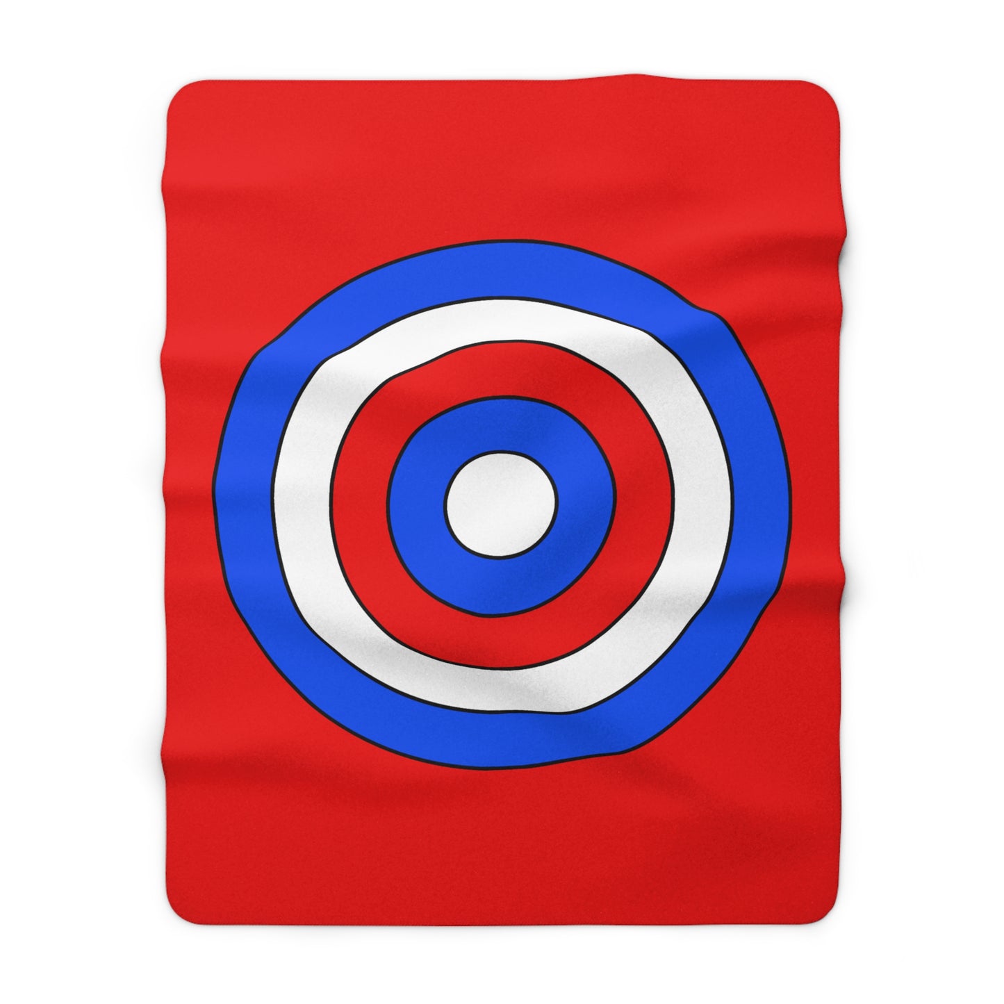 Puerto Rico Retro Target Blanket Throw