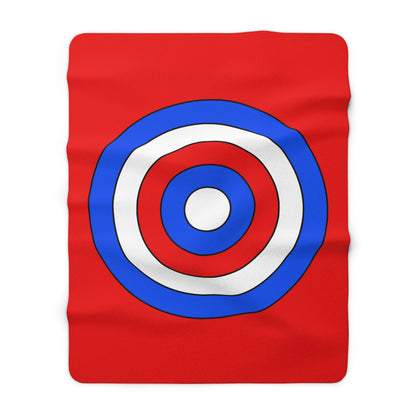 Puerto Rico Retro Target Blanket Throw