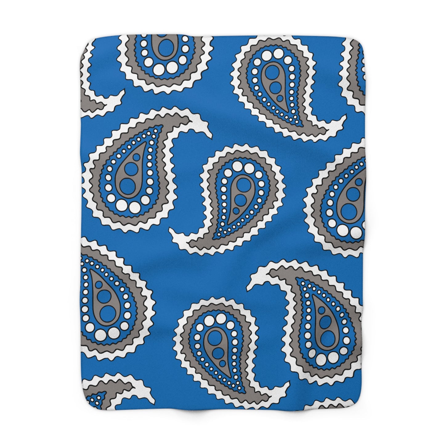 Northern Mariana Islands Retro Paisley Blanket Throw