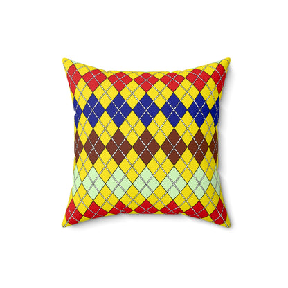 Ecuador Retro Argyle Cushion Pillow