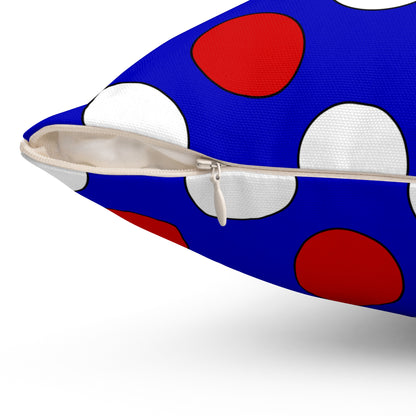 Slovenia Retro Polka Dots Cushion Pillow