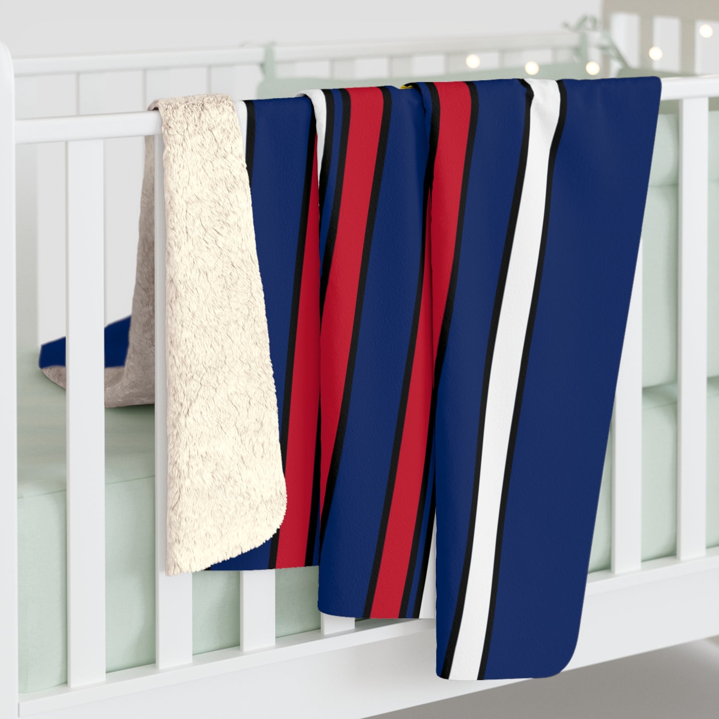 Turks And Caicos Islands Retro Stripes Blanket Throw