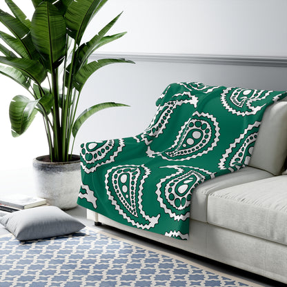 Macao Retro Paisley Blanket Throw