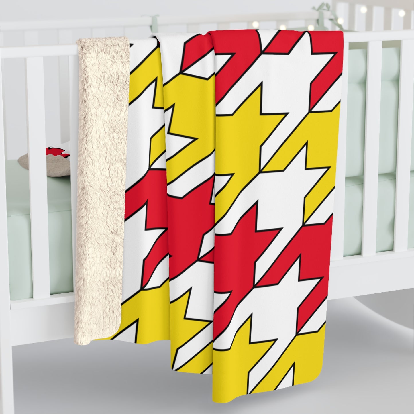 Guernsey Retro Houndstooth Blanket Throw