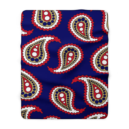 Saint Helena Retro Paisley Blanket Throw