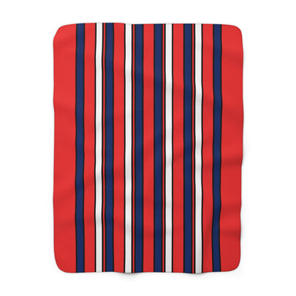 Svalbard And Jan Mayen Retro Stripes Blanket Throw