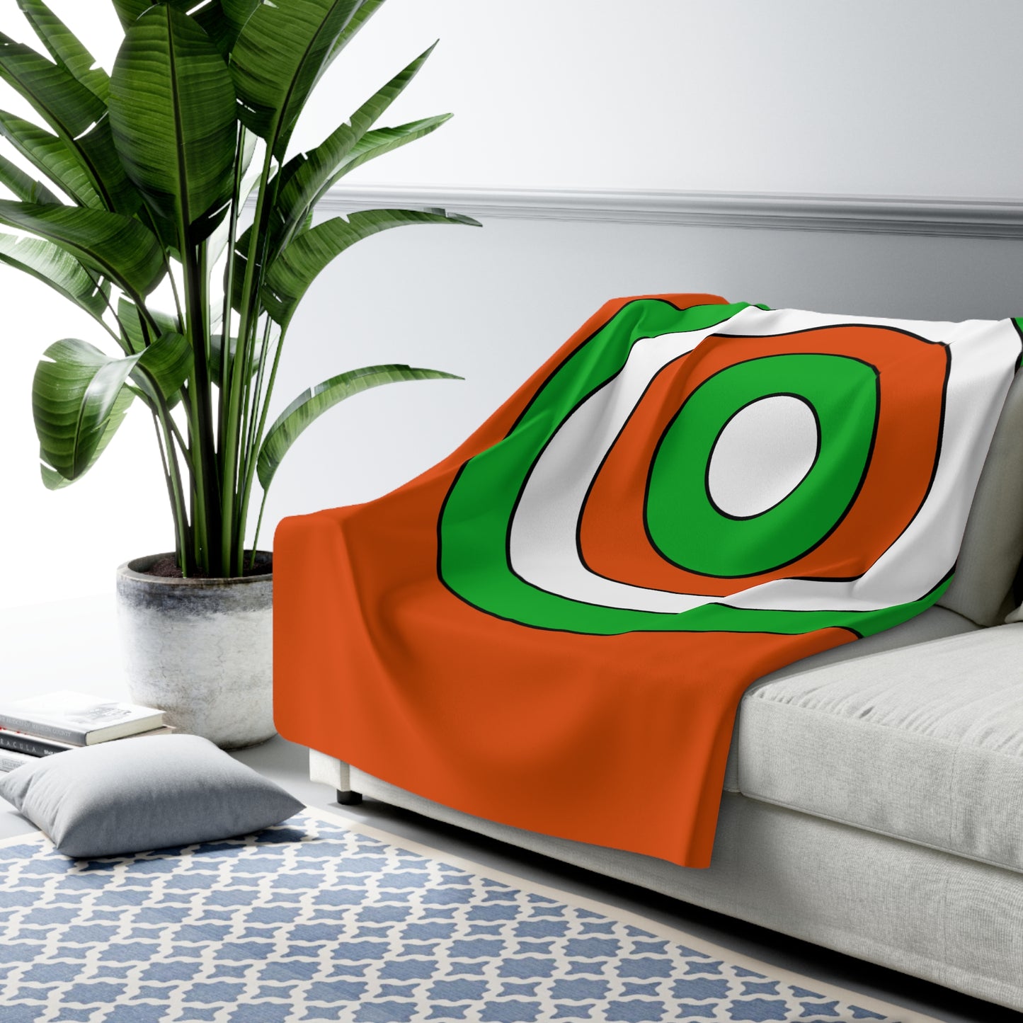 Niger Retro Target Blanket Throw