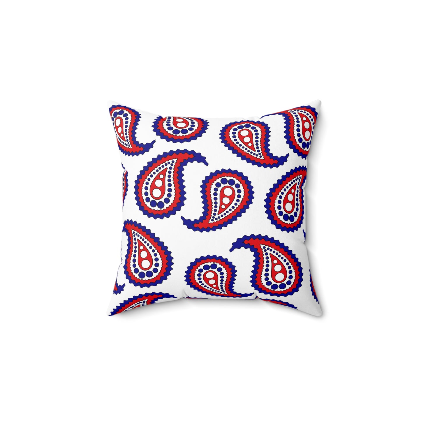 Wallis And Futuna Retro Paisley Cushion Pillow