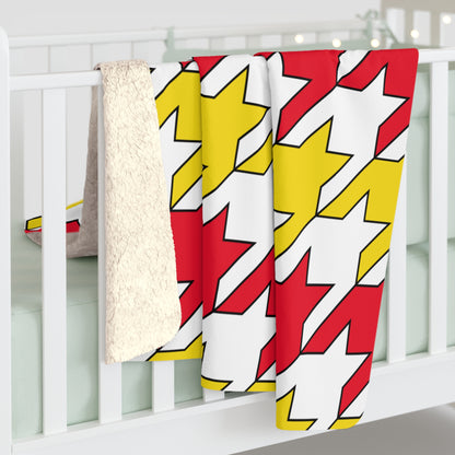Guernsey Retro Houndstooth Blanket Throw