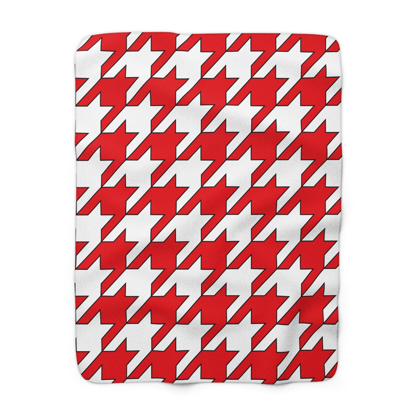 Indonesia Retro Houndstooth Blanket Throw