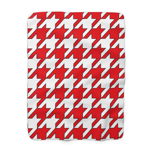 Indonesia Retro Houndstooth Blanket Throw