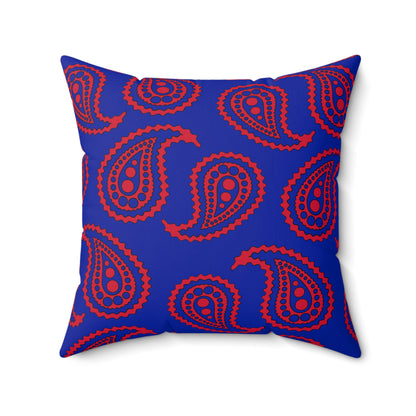 Haiti Retro Paisley Cushion Pillow