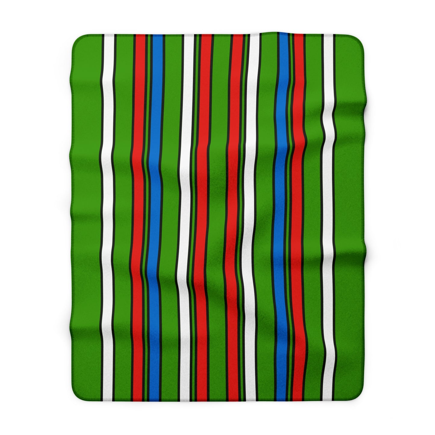 Equatorial Guinea Retro Stripes Blanket Throw
