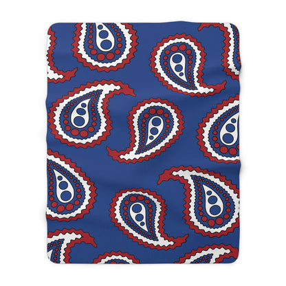 Caribbean Netherlands Retro Paisley Blanket Throw