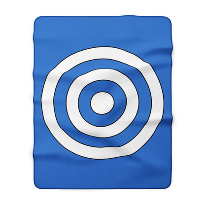 Antarctica Retro Target Blanket Throw