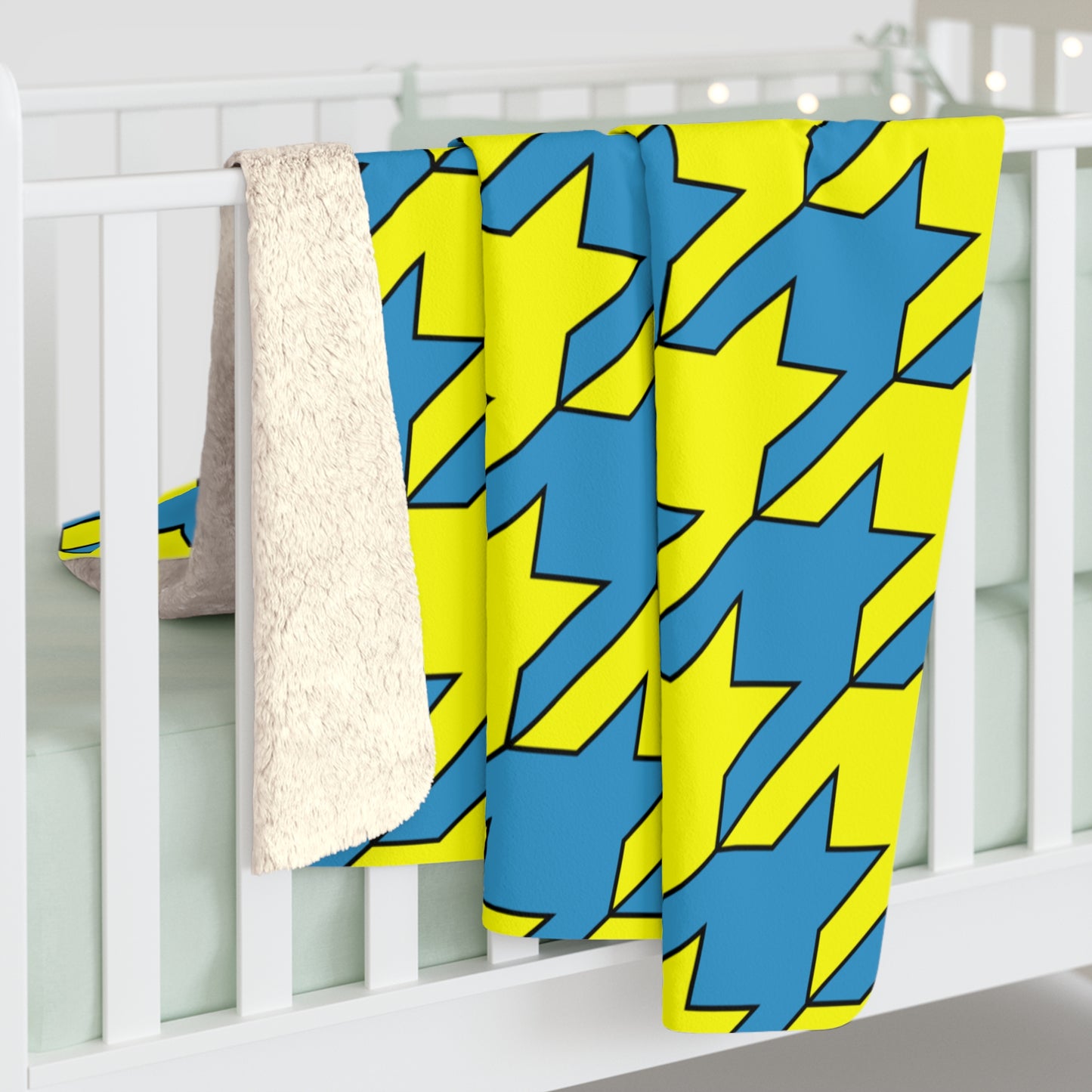 Aruba Retro Houndstooth Blanket Throw