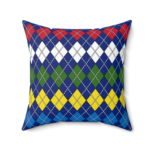 Pitcairn Retro Argyle Cushion Pillow