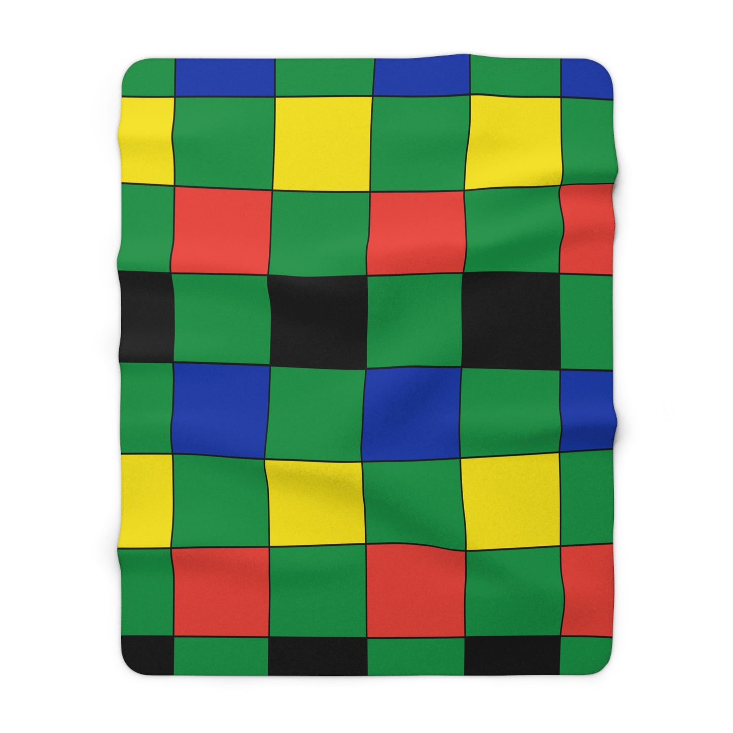 New Caledonia Retro Check Blanket Throw
