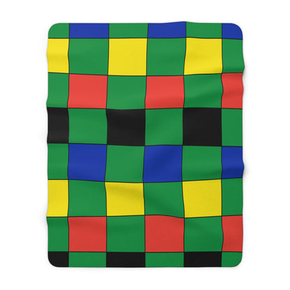 New Caledonia Retro Check Blanket Throw