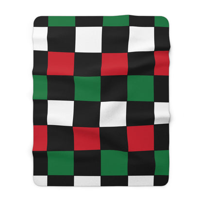 Syria Retro Check Blanket Throw
