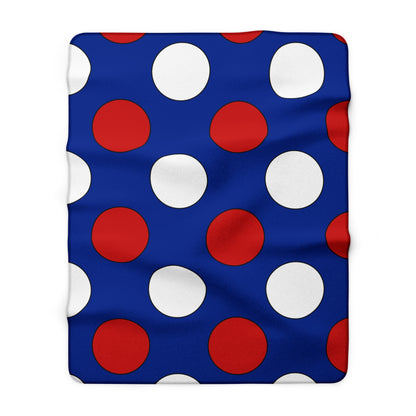 Cuba Retro Polka Dots Blanket Throw