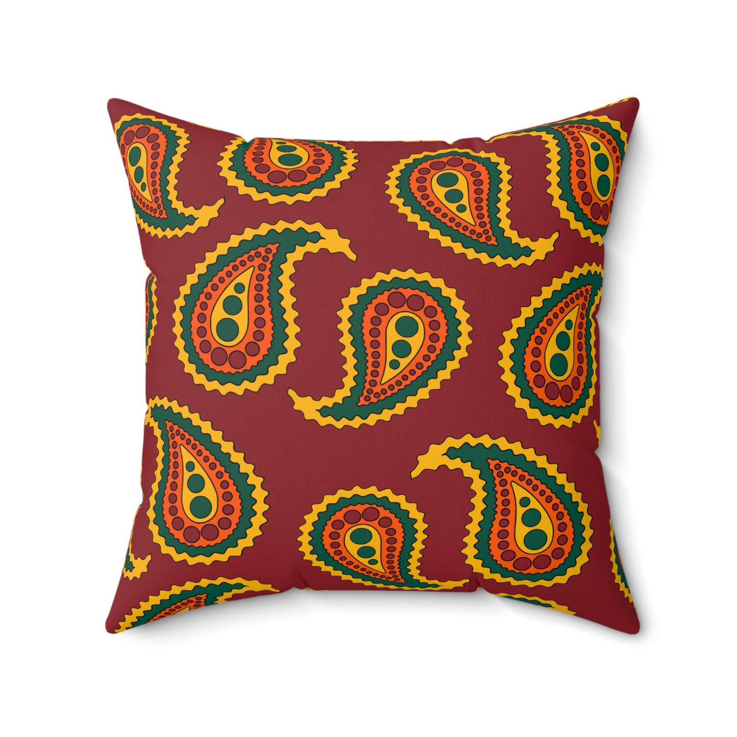 Sri Lanka Retro Paisley Cushion Pillow