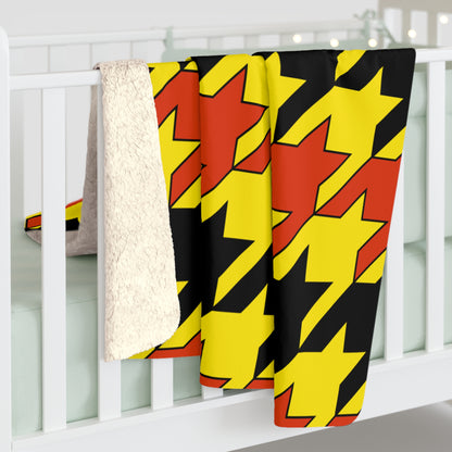 Uganda Retro Houndstooth Blanket Throw
