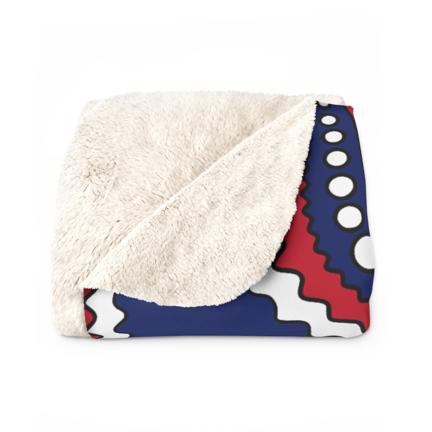 Ascension Island Retro Paisley Blanket Throw