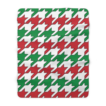 Italy Retro Houndstooth Blanket Throw