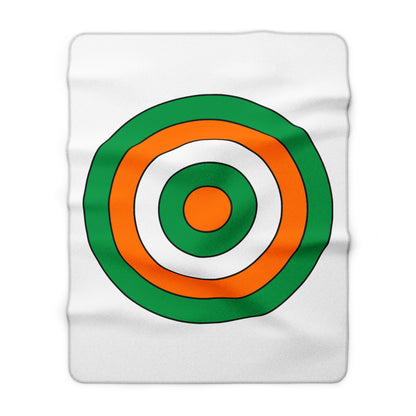 Ireland Retro Target Blanket Throw