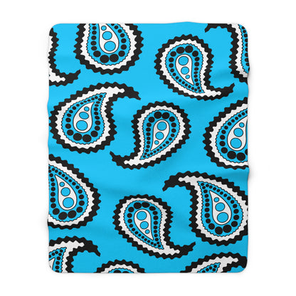 Botswana Retro Paisley Blanket Throw
