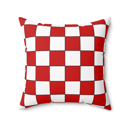 Northern Ireland Retro Check Cushion Pillow